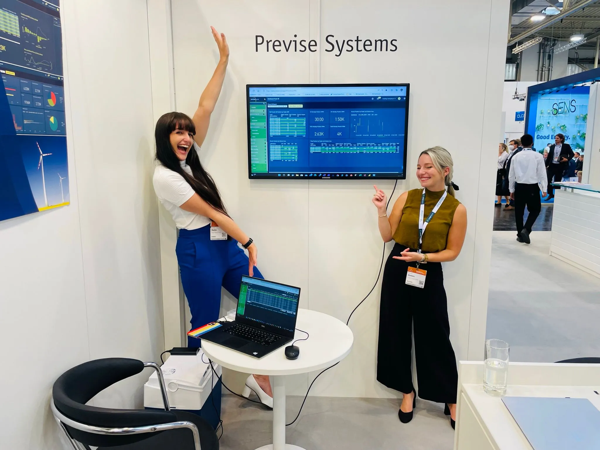 Christine and Flo at E-World 2022